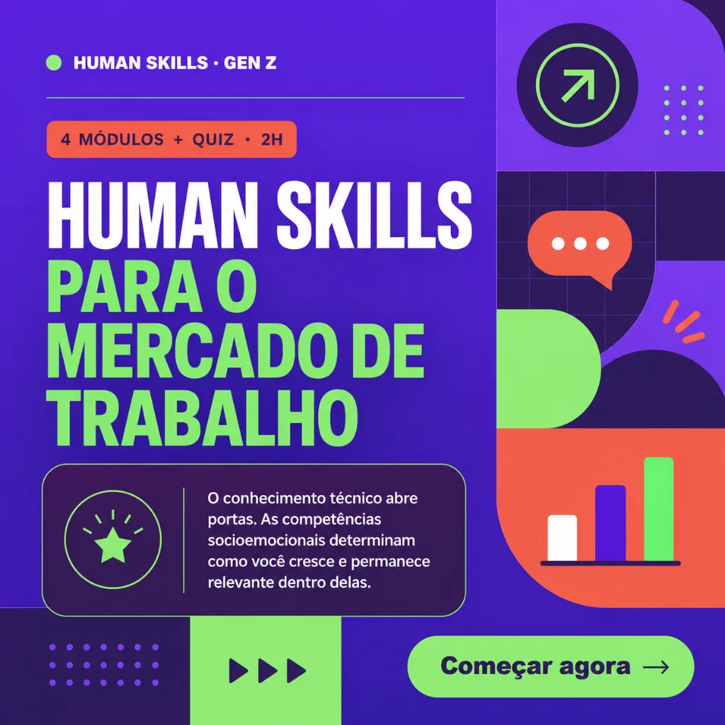 Capa do curso Human Skills para o mercado de trabalho